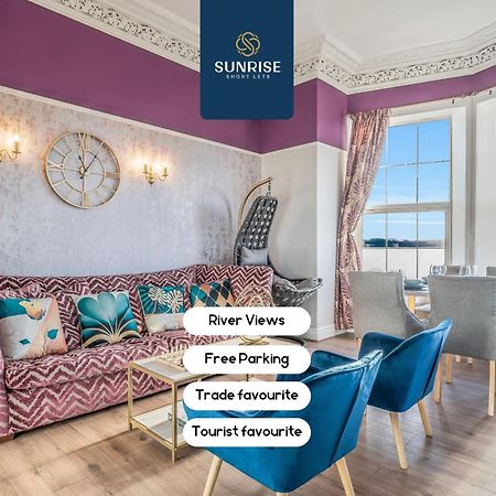 Presidential Apartment, Family Home, Luxury Bedrooms, 2 Rooms, 1 King Bed, 2 Single Beds, Free Wifi, Free Parking, Tourists, Business Travelers, Relocation, Beautiful River Views, - Long Stays, Invoice And Reduced Price Are Only Via Sunrise Short Let Dundee Esterno foto
