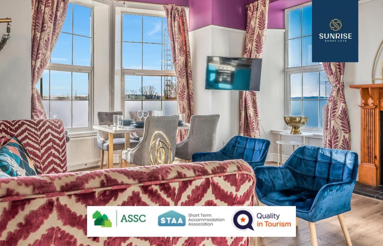 Presidential Apartment, Family Home, Luxury Bedrooms, 2 Rooms, 1 King Bed, 2 Single Beds, Free Wifi, Free Parking, Tourists, Business Travelers, Relocation, Beautiful River Views, - Long Stays, Invoice And Reduced Price Are Only Via Sunrise Short Let Dundee Esterno foto